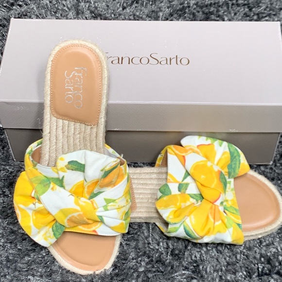 Franco Sarto Shoes - Franco Sarto Lemon Print Slides